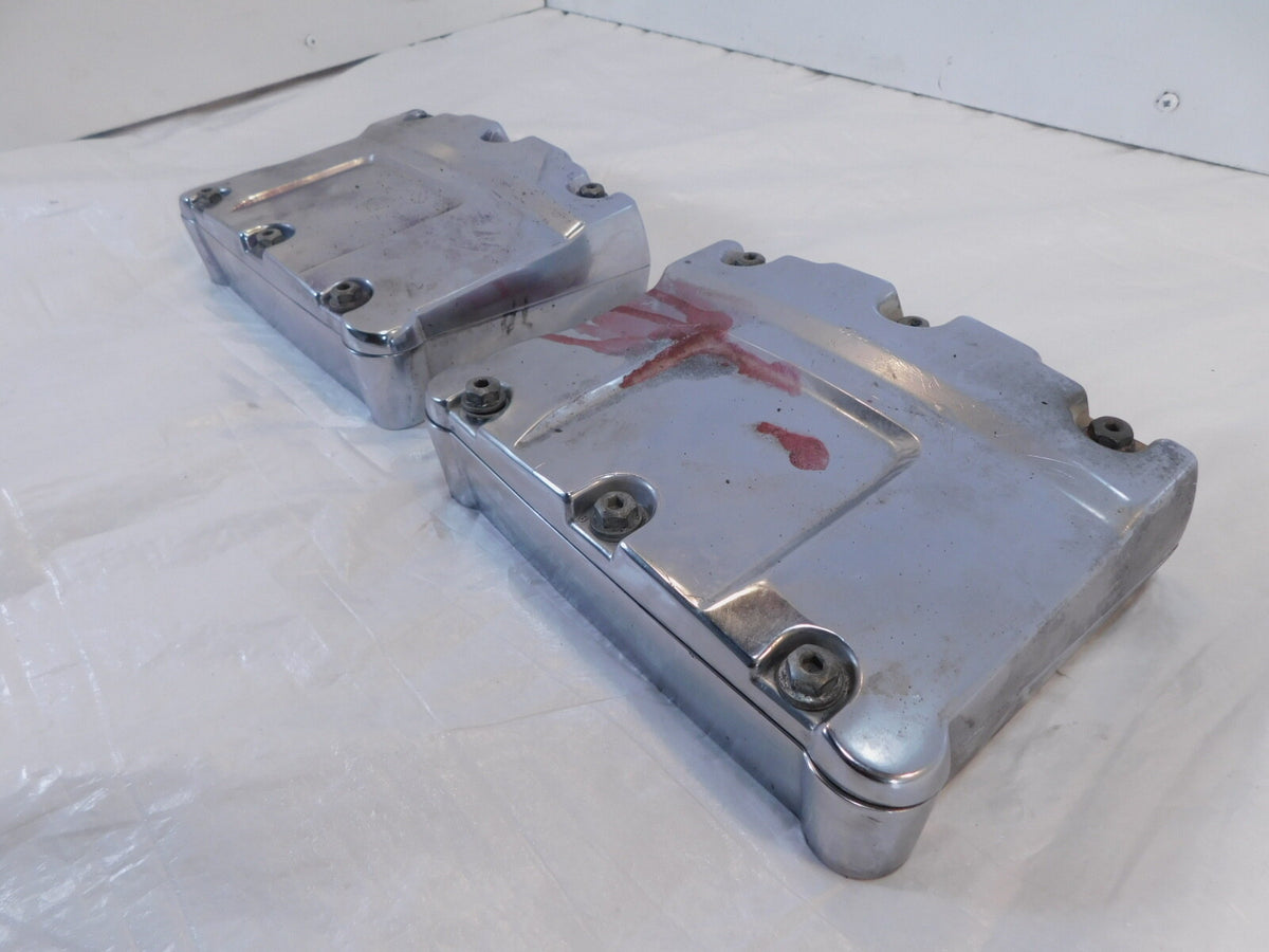 Harley Davidson Street Glide Dyna Softail Chrome Cylinder Head Top Rocker Boxes - C3 Cycle