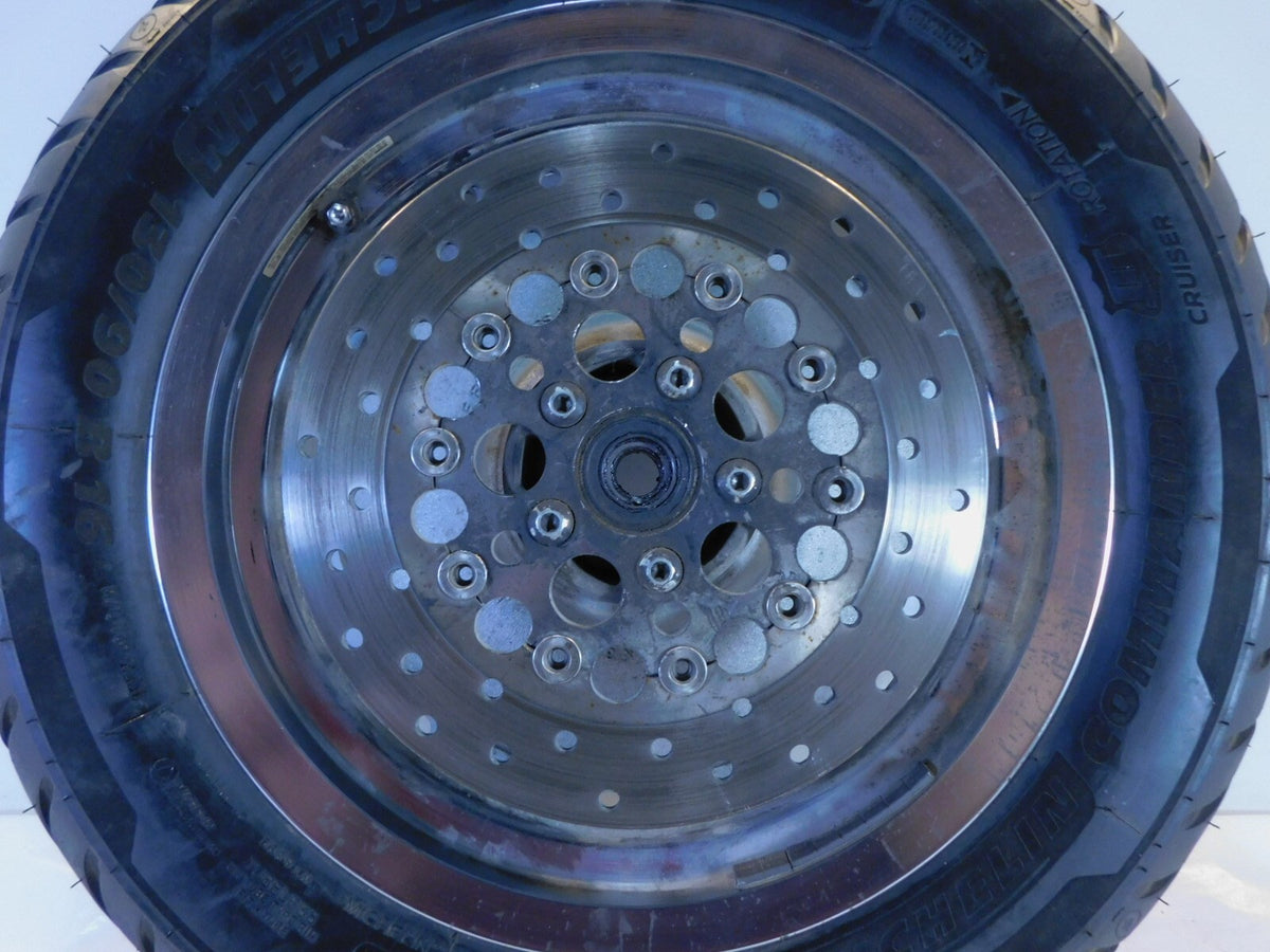 1996-1999 Harley Davidson Sportster 883 1200 Chrome Cast Slotted Rear Wheel Rim - C3 Cycle