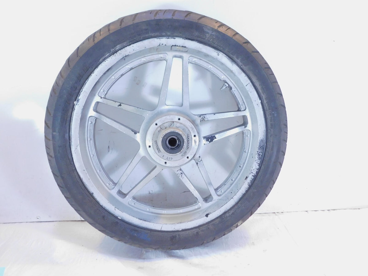 Honda VTX1800 VTX1800F1 VTX1800F2 Silver Front Cast Wheel & Rim - Bent