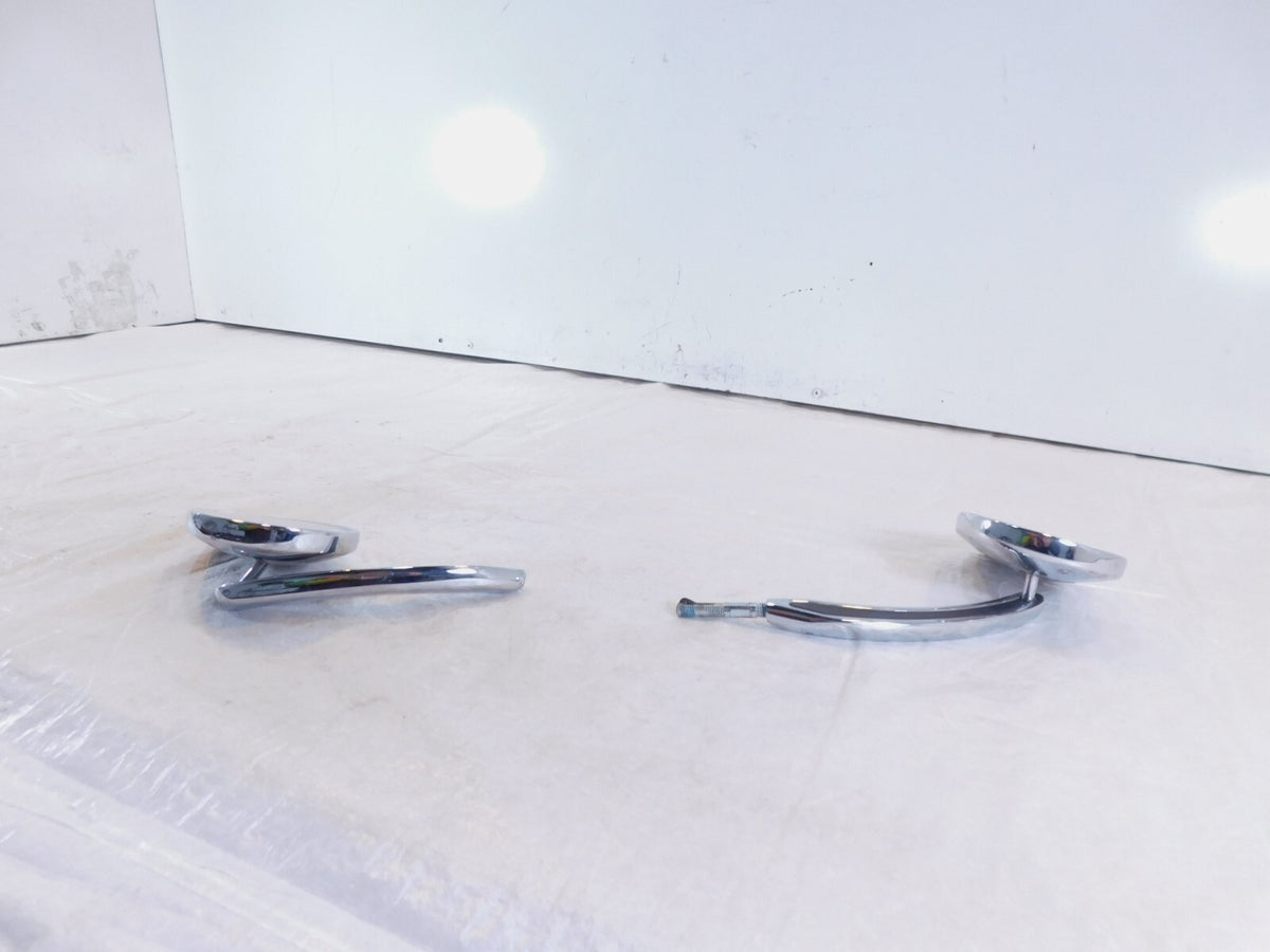 Harley Davidson FXR Softail Dyna Sportster Left/Right Chrome Rear View Mirrors - C3 Cycle