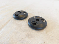 Triumph Adventurer Thunderbird Sport Pair Black Frame Plug Cover Finishers - C3 Cycle