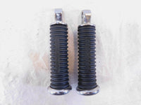 Harley Davidson FXR Dyna Sportster & Softail Black Rubber Footpegs Footrests - C3 Cycle