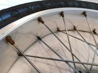 2001-2007 Aprilia ETV1000 Caponord 1000 Silver 19" Spoked Front Wheel Rim & Hub - C3 Cycle
