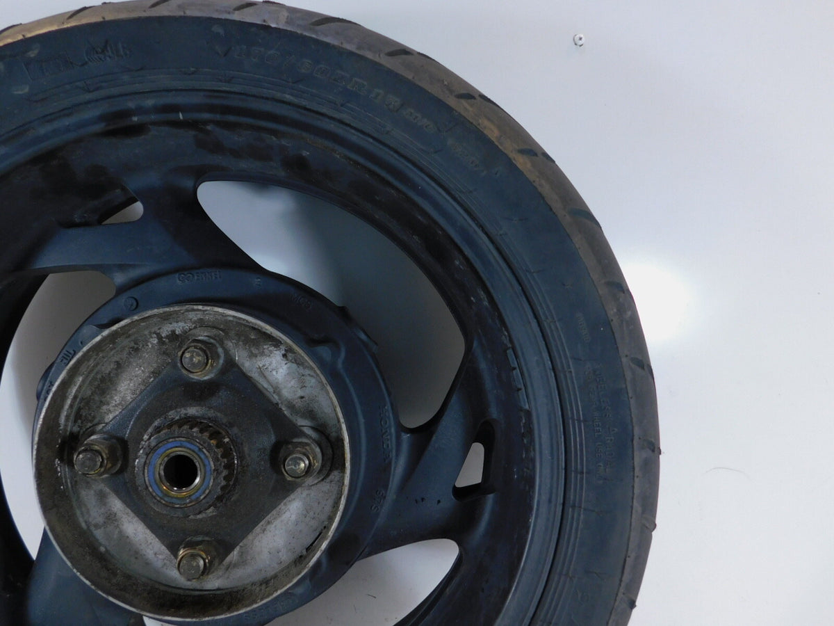 2003 Honda ST1300 ST1300A ST1300AC Black Cast Rear Wheel Rim & Tire - C3 Cycle