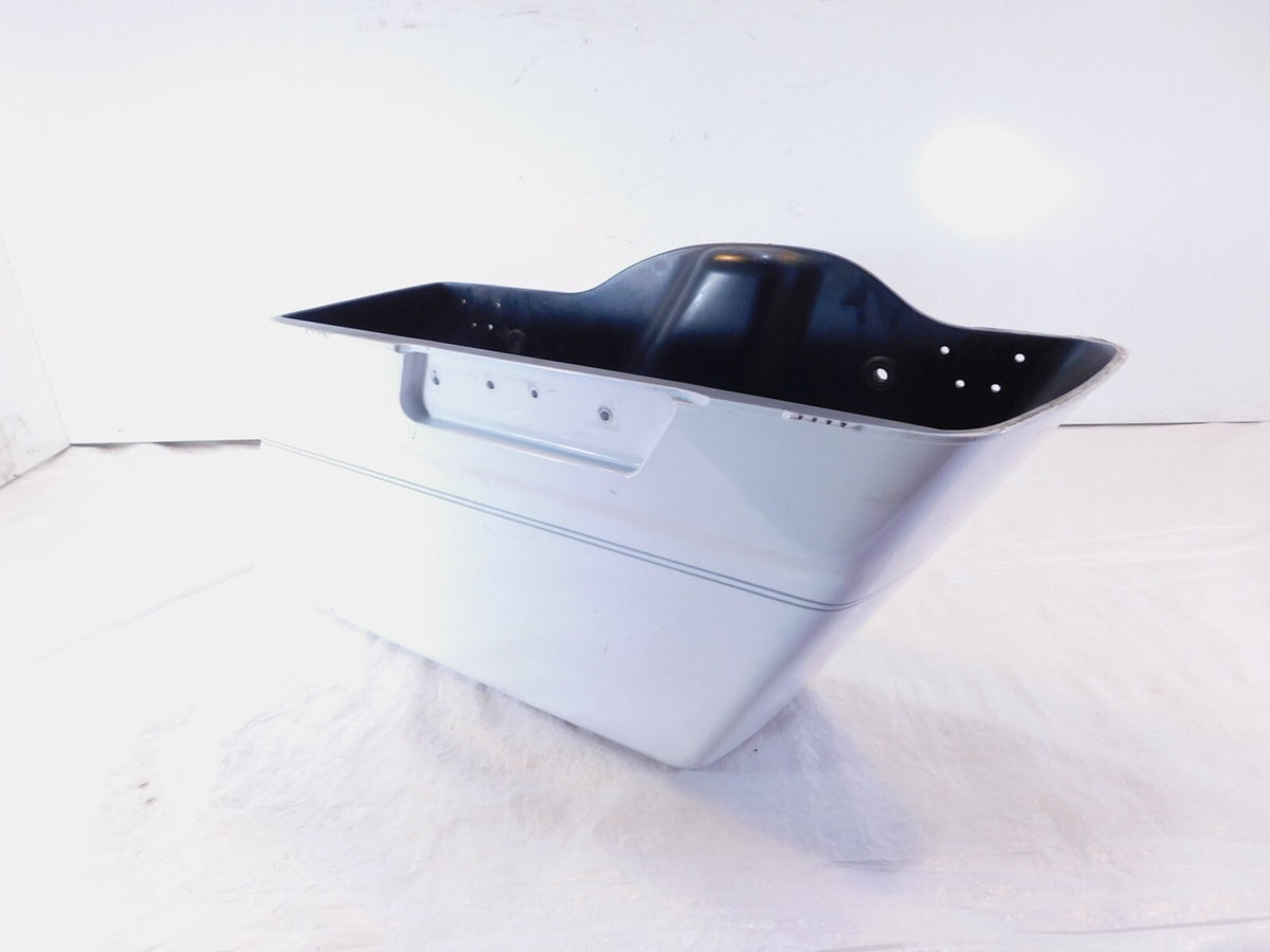 Harley Davidson Road King Street & Electra Glide White Right Saddlebag Bottom - C3 Cycle
