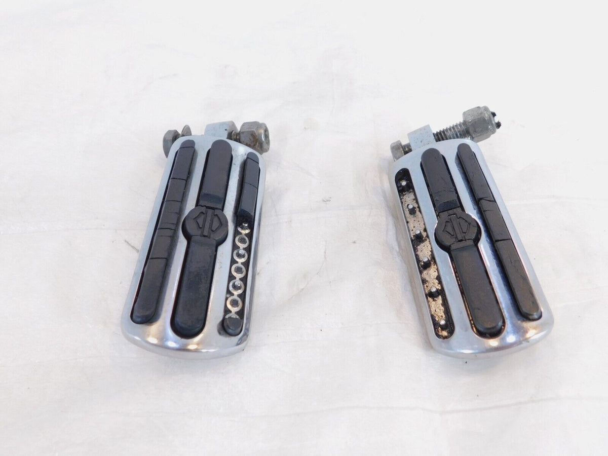 Harley Touring FXR Dyna Sportster & Softail Chrome & Rubber Footpegs Footrests