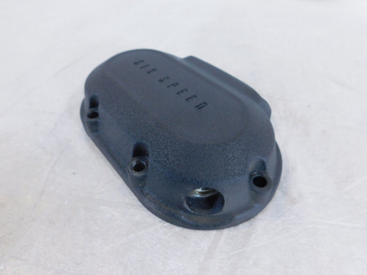 Harley Electra Glide Dyna & Softail Twin Cam Black Transmission Side Cover Cap - C3 Cycle
