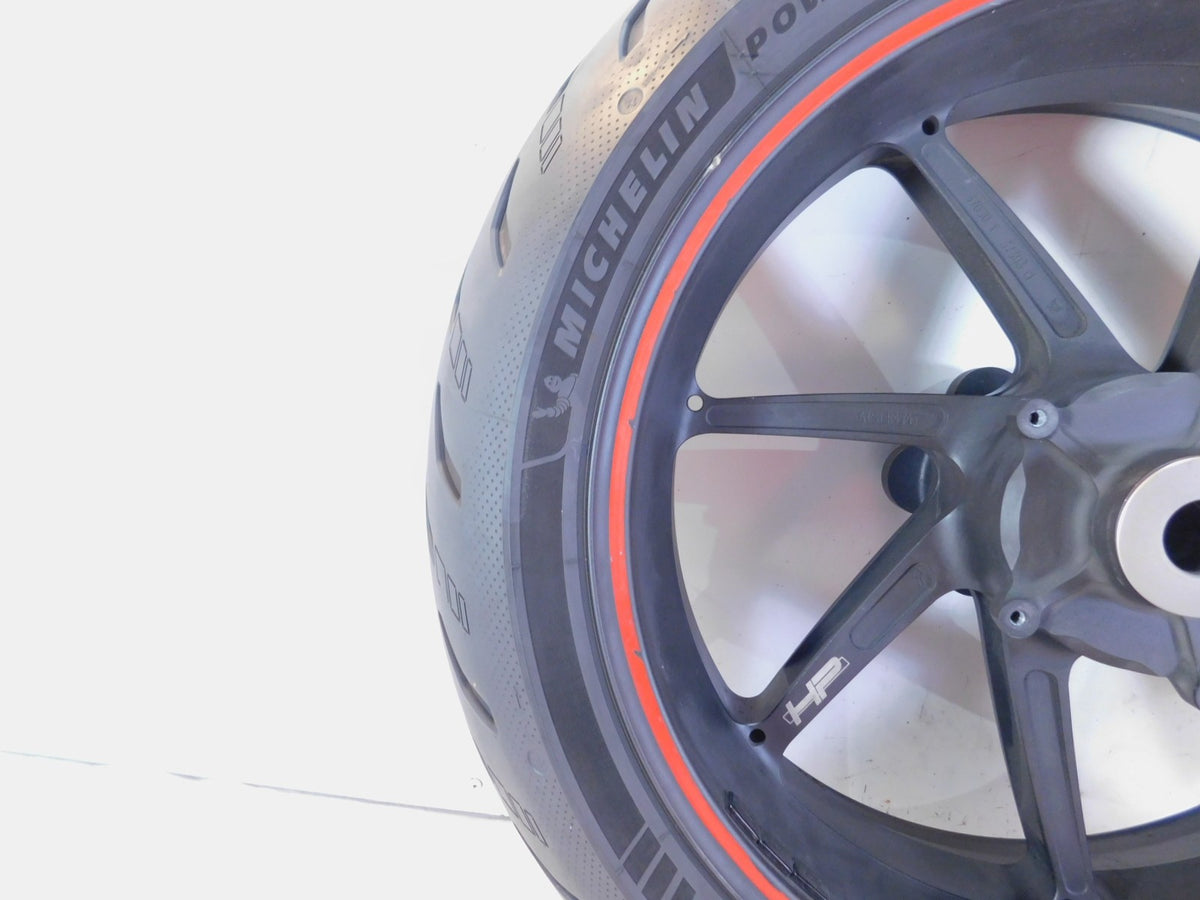 BMW S1000R S1000RR S1000-RR HP4 Black Rear Wheel Rim & Tire - 6.00" x 17" - C3 Cycle
