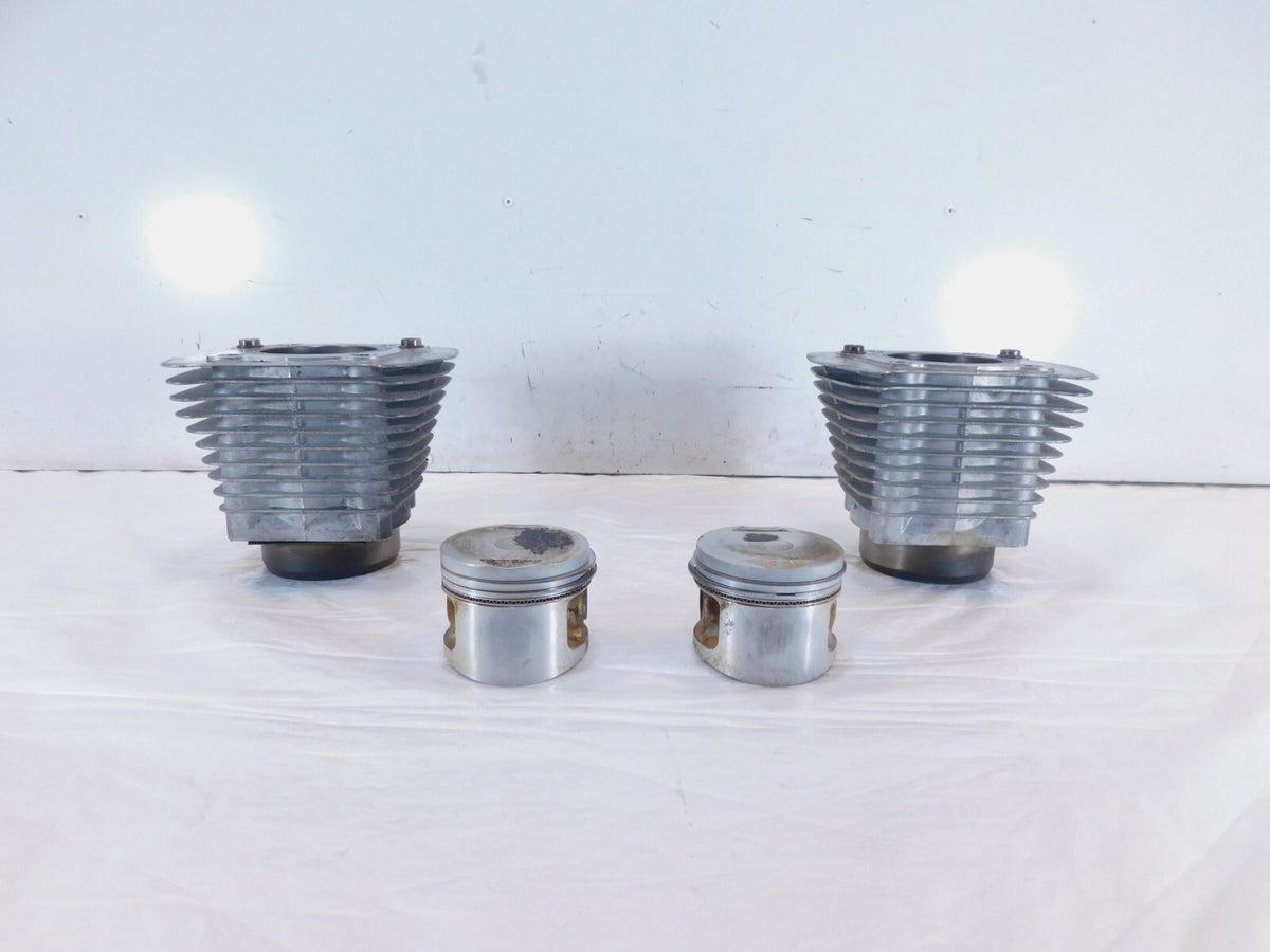 Pair Harley Davidson Sportster 883 Silver Engine Cylinder Barrel Jugs w/ Pistons - C3 Cycle