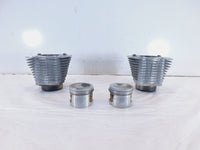 Pair Harley Davidson Sportster 883 Silver Engine Cylinder Barrel Jugs w/ Pistons - C3 Cycle