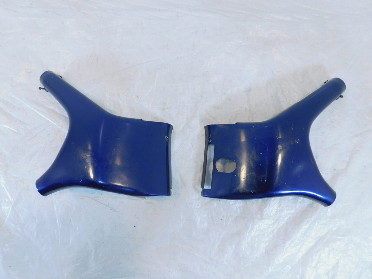 1987-2003 Suzuki Intruder VS1400 Blue Front Left/Right Frame Neck Cover Panels - C3 Cycle