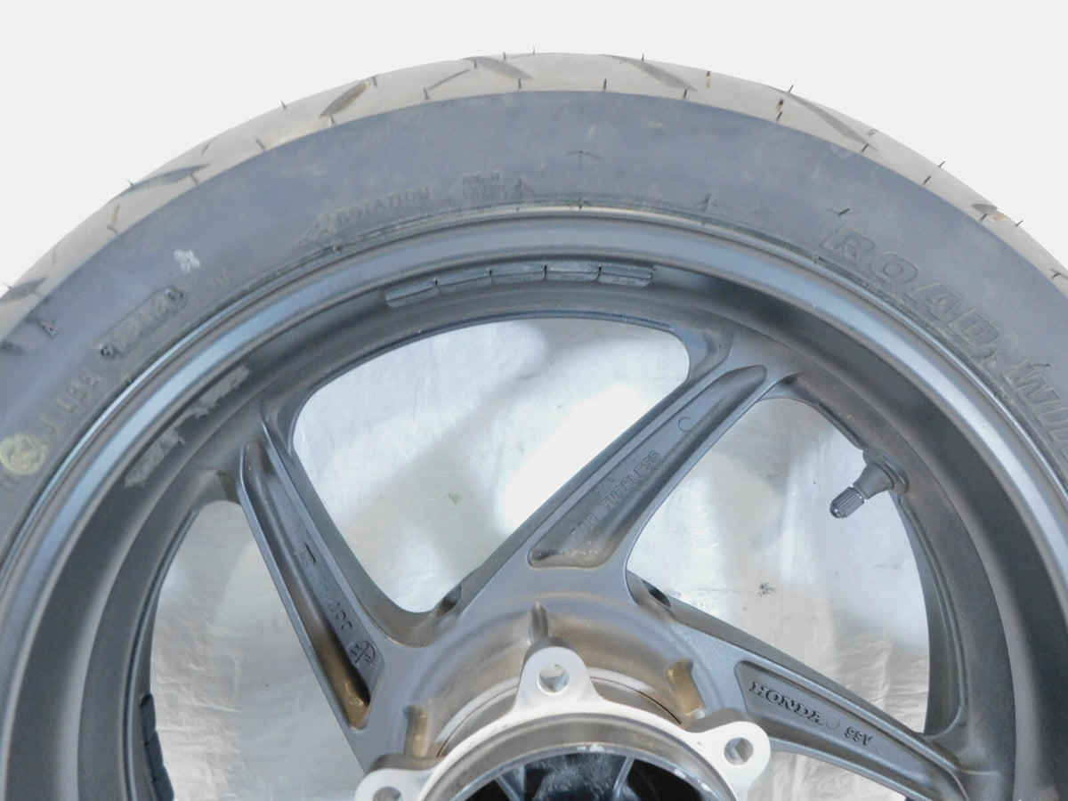 2015 15 Honda CBR300 CBR300R CB300F OEM Gray Back Rear Wheel Rim & Tire - C3 Cycle