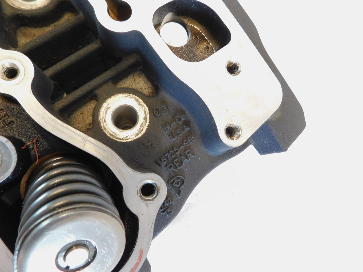 Harley Davidson Touring Softail & Dyna Black Cylinder Heads w/ Springs & Valves - C3 Cycle