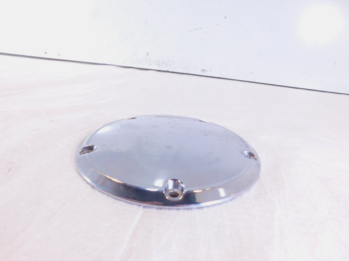 Harley Davidson Twin Cam Softail & Dyna Left Engine Chrome Derby Clutch Cover - C3 Cycle