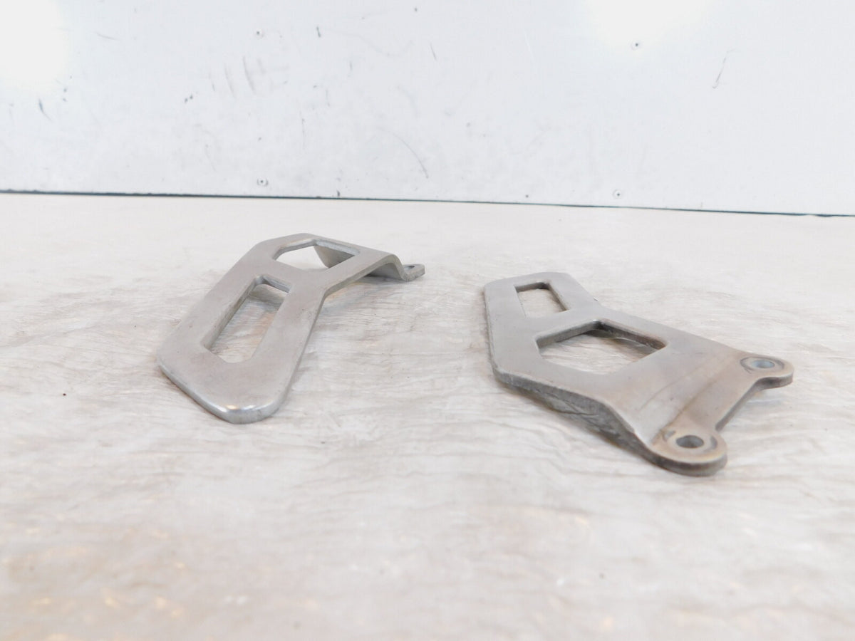 2000-2003 Aprilia SL1000 Falco Front Silver Left/Right Footrest Foot Heel Guards
