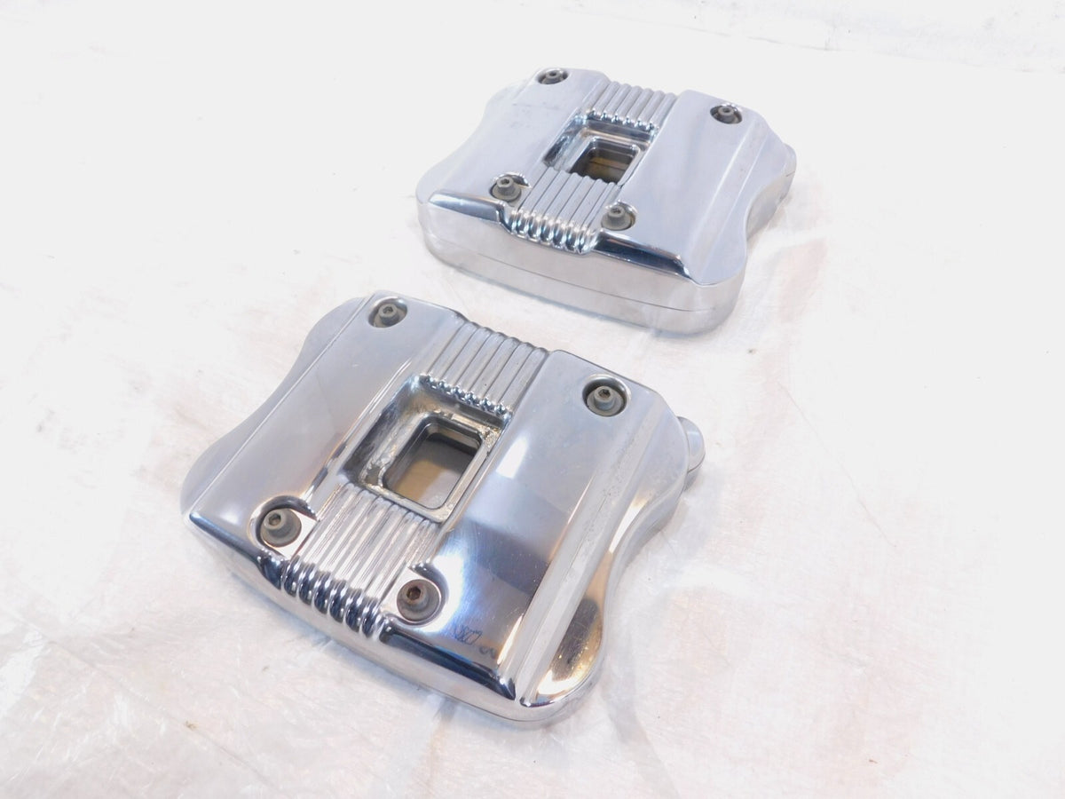 Harley Davidson Sportster 883 & 1200 Chrome Cylinder Head Cover Rocker Boxes