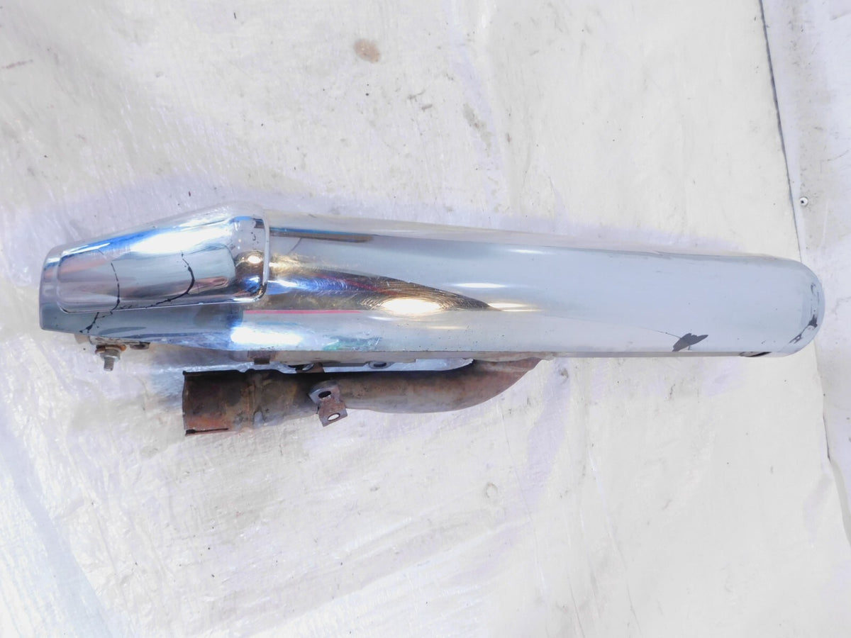 Honda VTX1800 VTX1800F VTX1800N Chrome Lower Left Exhaust Header Pipe Muffler - C3 Cycle
