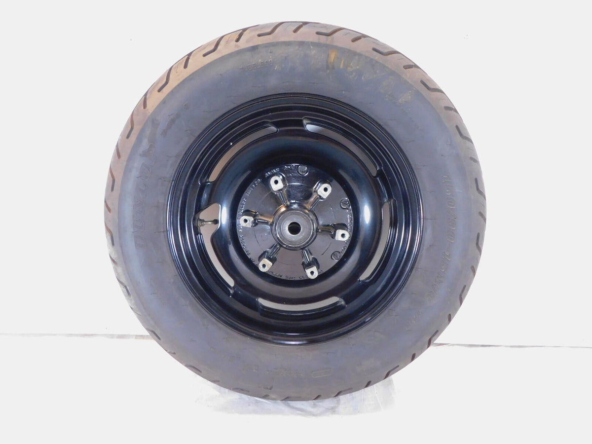 1988 1989 1990 Yamaha V-Max 1200 VMX12 OEM Black Cast Rear Wheel Rim & Tire - C3 Cycle