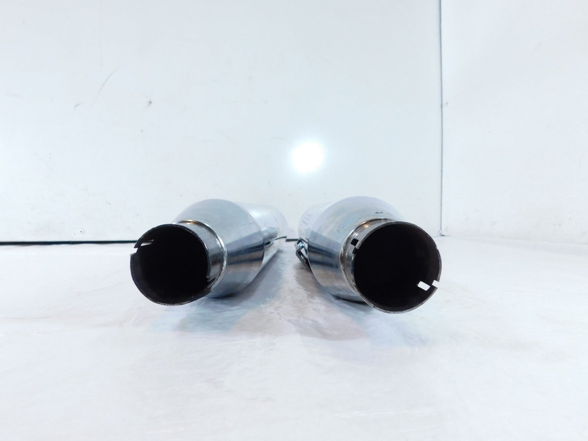 Harley Davidson Dyna Super Glide & Low Rider Chrome Exhaust Header Pipe Mufflers - C3 Cycle