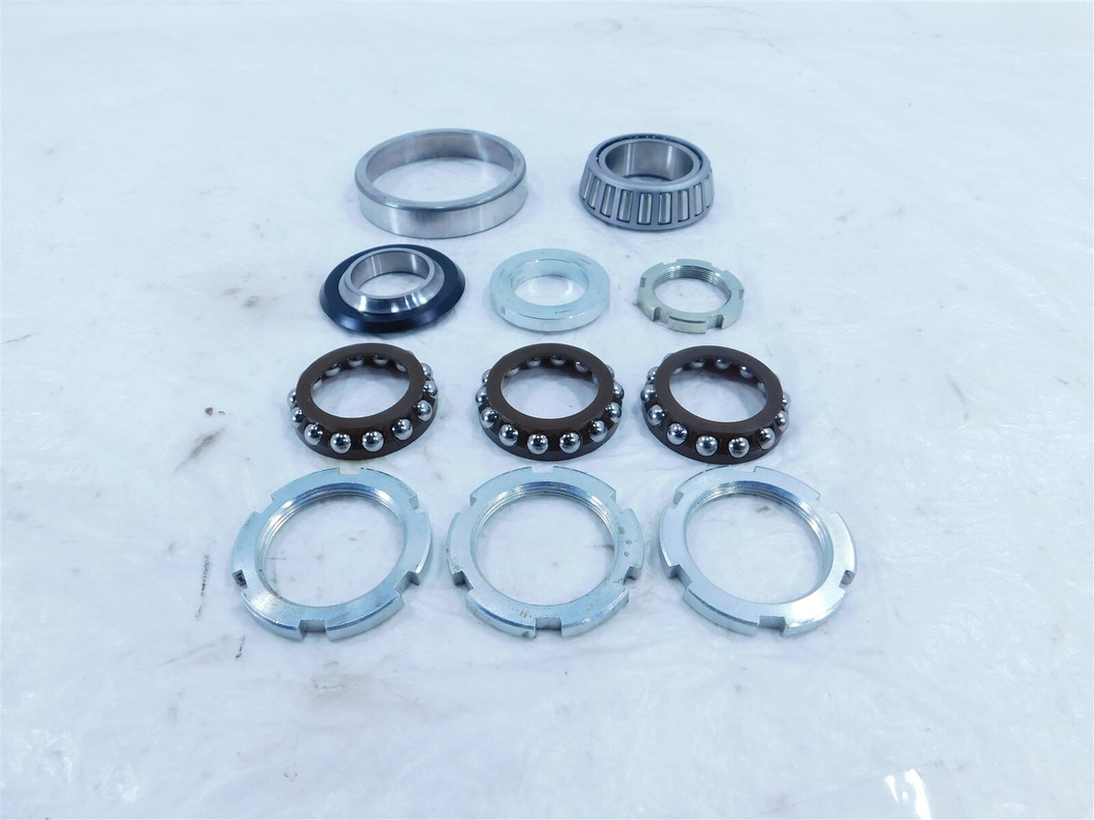 2019 19 Yamaha Niken MTX9 MXT850 Steering Head Stem Column Fork Bearings & Nuts - C3 Cycle