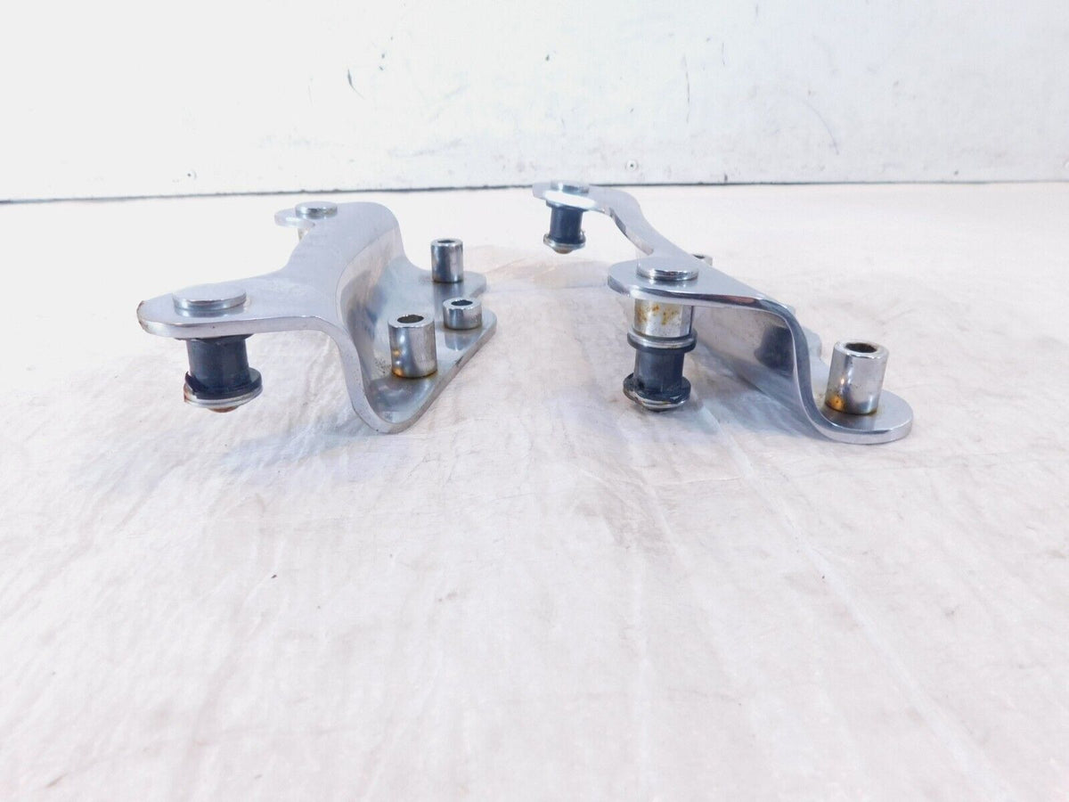 Harley Davidson Road King & Street Glide Chrome Detachable Sissybar Mount Plates - C3 Cycle