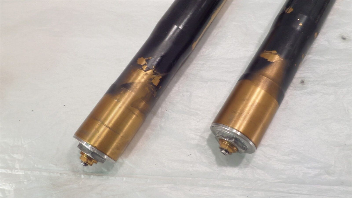 2003 03 Kawasaki Ninja ZX6R ZX6RR ZX636 Front Wheel Fork Leg Tubes - Bent - C3 Cycle