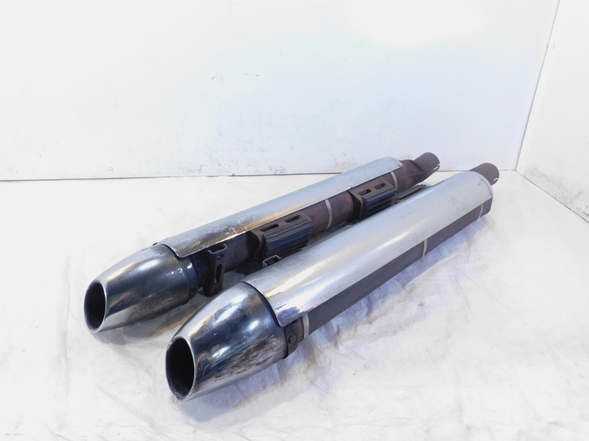 10-17 Victory Cross Roads Cross Country & Magnum Left/Right Exhaust Pipe Muffler - C3 Cycle