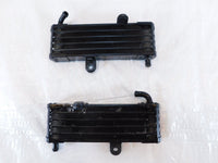 Aprilia RSV1000R RSV 1000 Tuono R Black Left/Right Engine Motor Oil Coolers - C3 Cycle