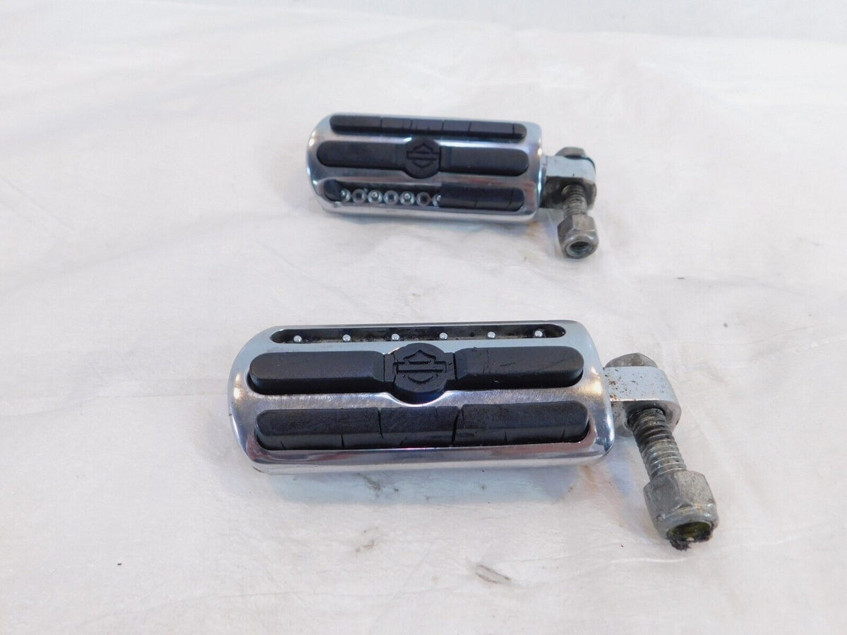 Harley Touring FXR Dyna Sportster & Softail Chrome & Rubber Footpegs Footrests