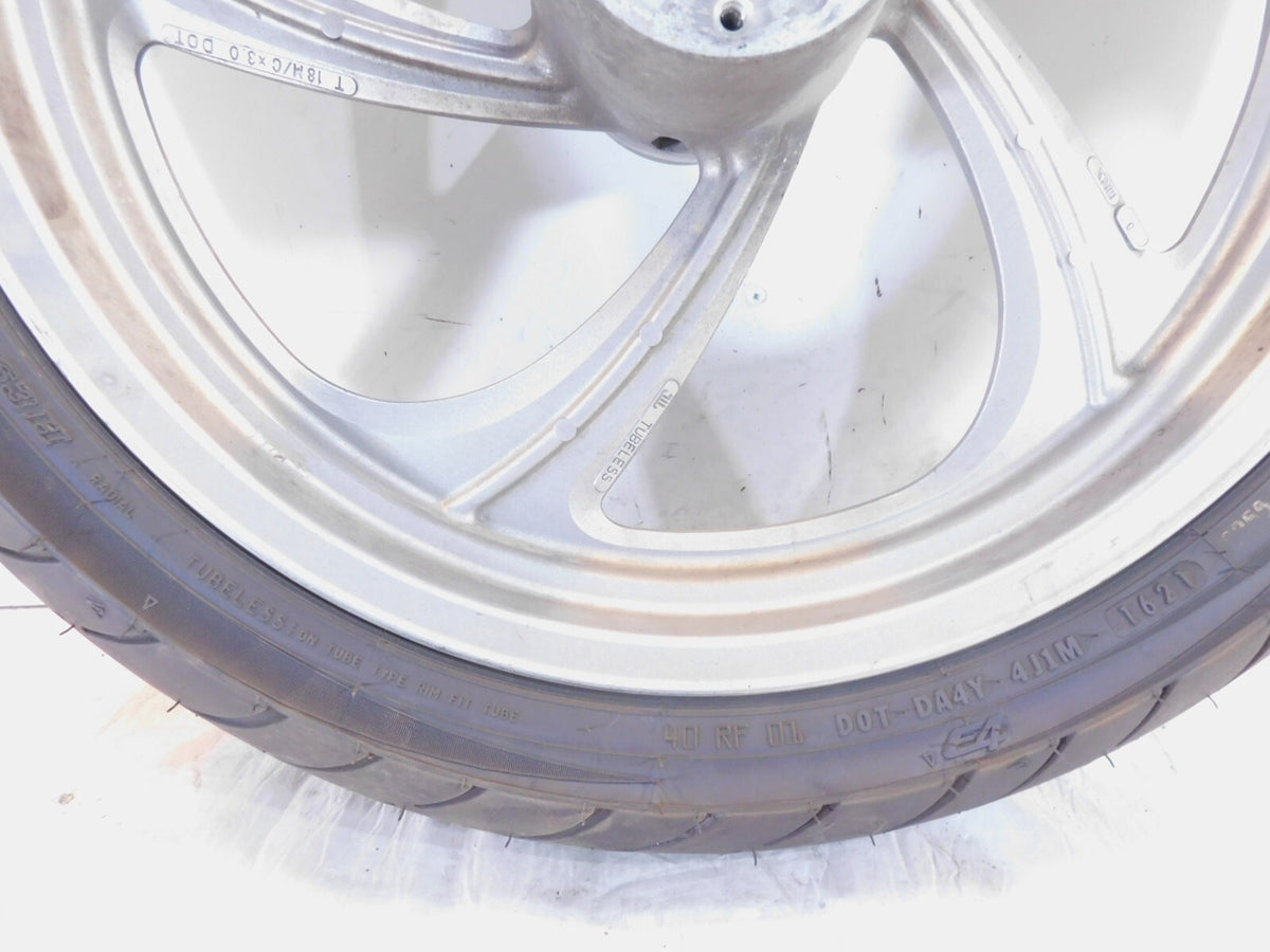 2008-2009 Victory Vision Touring Silver Cast Front Wheel Rim with Tire - C3 Cycle