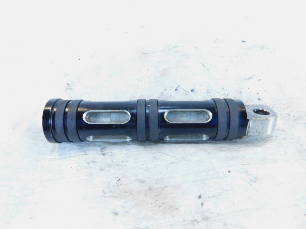 Harley Davidson FXR Dyna Sportster & Softail Black "Edge Cut" Footpeg Footrest - C3 Cycle