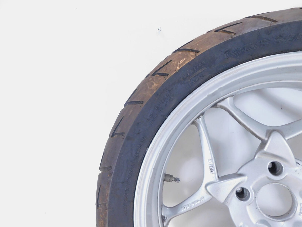 2005-2013 BMW R1200RT R1200ST R1200 RT ST R900RT Silver Back Rear Wheel & Tire