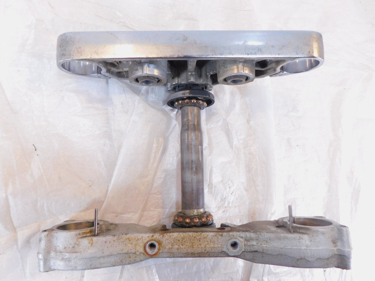 Yamaha V-Star 650 1100 Classic Silverado Front Fork Steering Stem Triple Trees - C3 Cycle