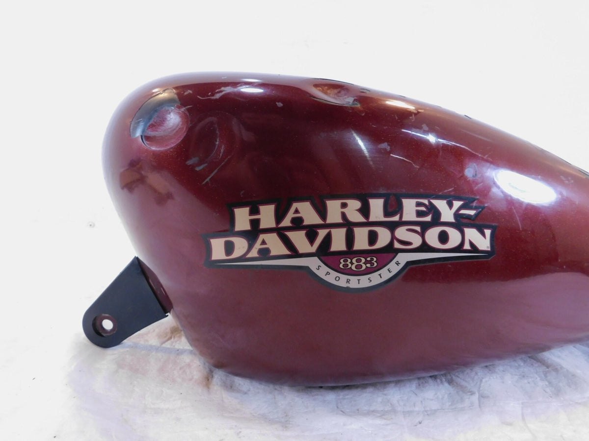 *Dented* Harley Davidson Sportster 883 1200 Red Fuel Gas Petrol Tank Reservoir - C3 Cycle