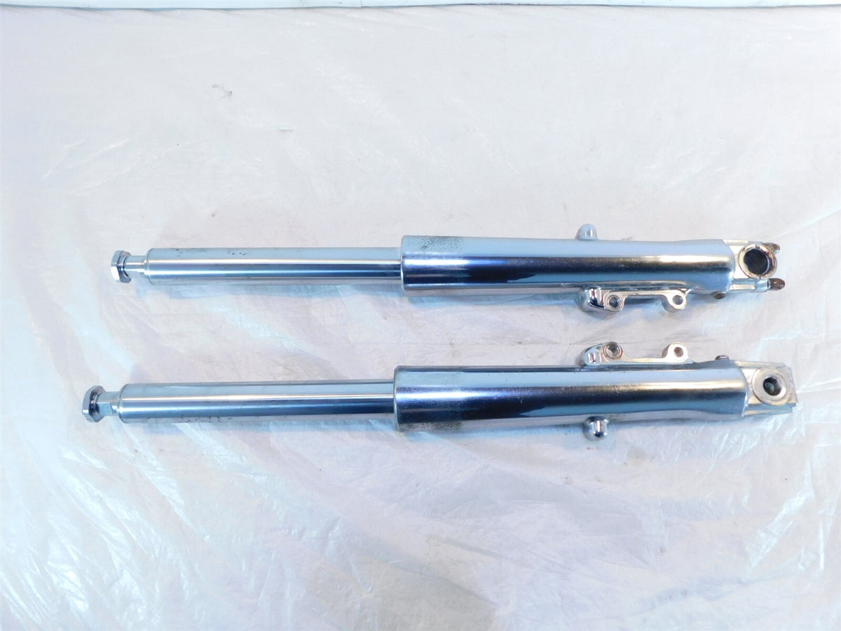 02-08 Harley Davidson Touring Road King Classic Chrome Left Right Front Forks - C3 Cycle