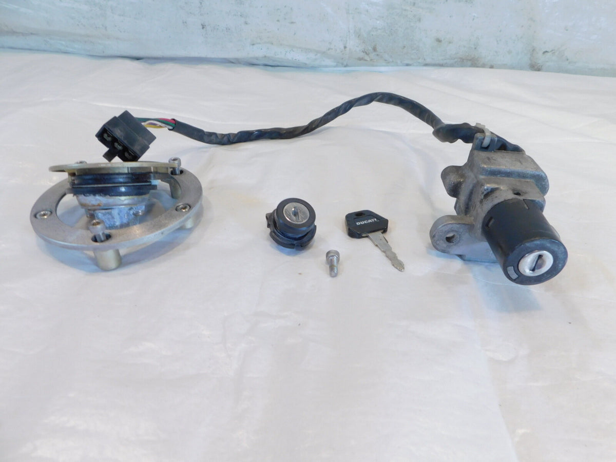 Ducati Sport-Touring ST3 & ST4 Ignition Switch & Fuel Tank Seat Lock Set Keyset - C3 Cycle