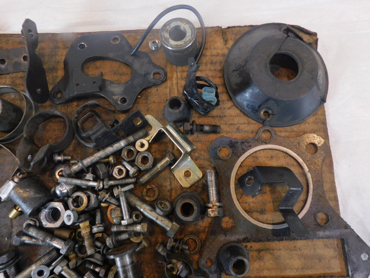 1983 83 Kawasaki LTD Belt KZ440 KZ440D Misc Nuts Bolts & Brackets Box Parts Lot - C3 Cycle