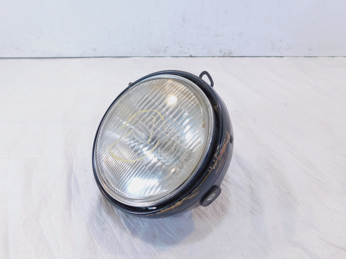 1983 Yamaha XJ750 Maxim Black Front Headlight Headlamp w/ Housing Shell Bucket - C3 Cycle