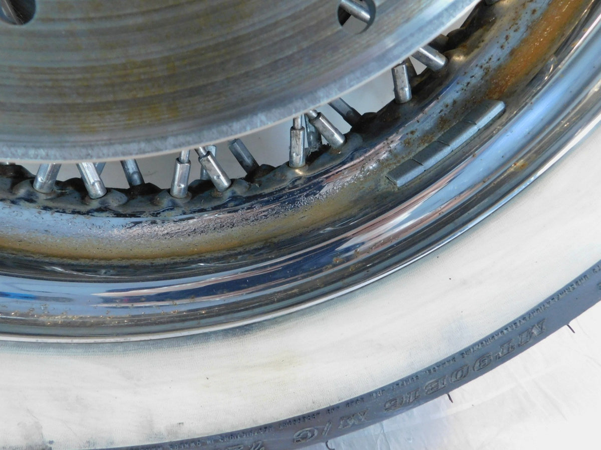 Harley Davidson EVO Touring Electra Glide Chrome Laced Front Wheel Rim & Tire - C3 Cycle