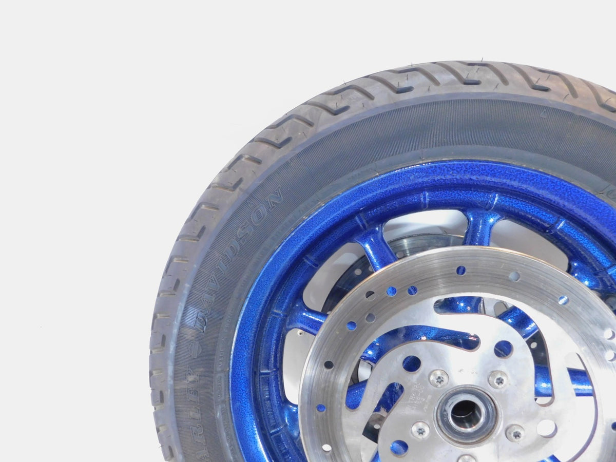 Harley Davidson Touring Road King & Electra Glide Blue Cast Front Wheel Rim - C3 Cycle
