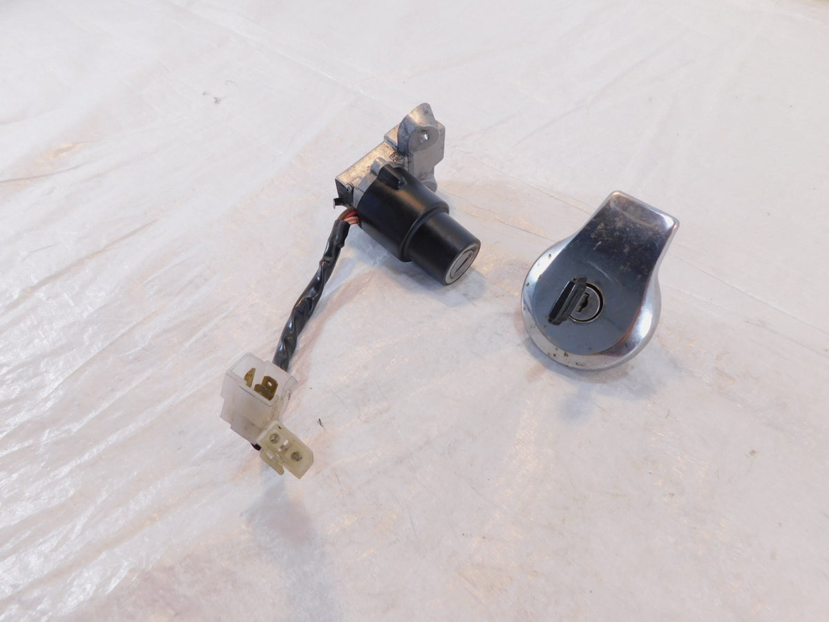 Yamaha XJ750 Maxim 750 Gas Petrol Fuel Cap & Ignition Switch Lock Set w/ Key - C3 Cycle