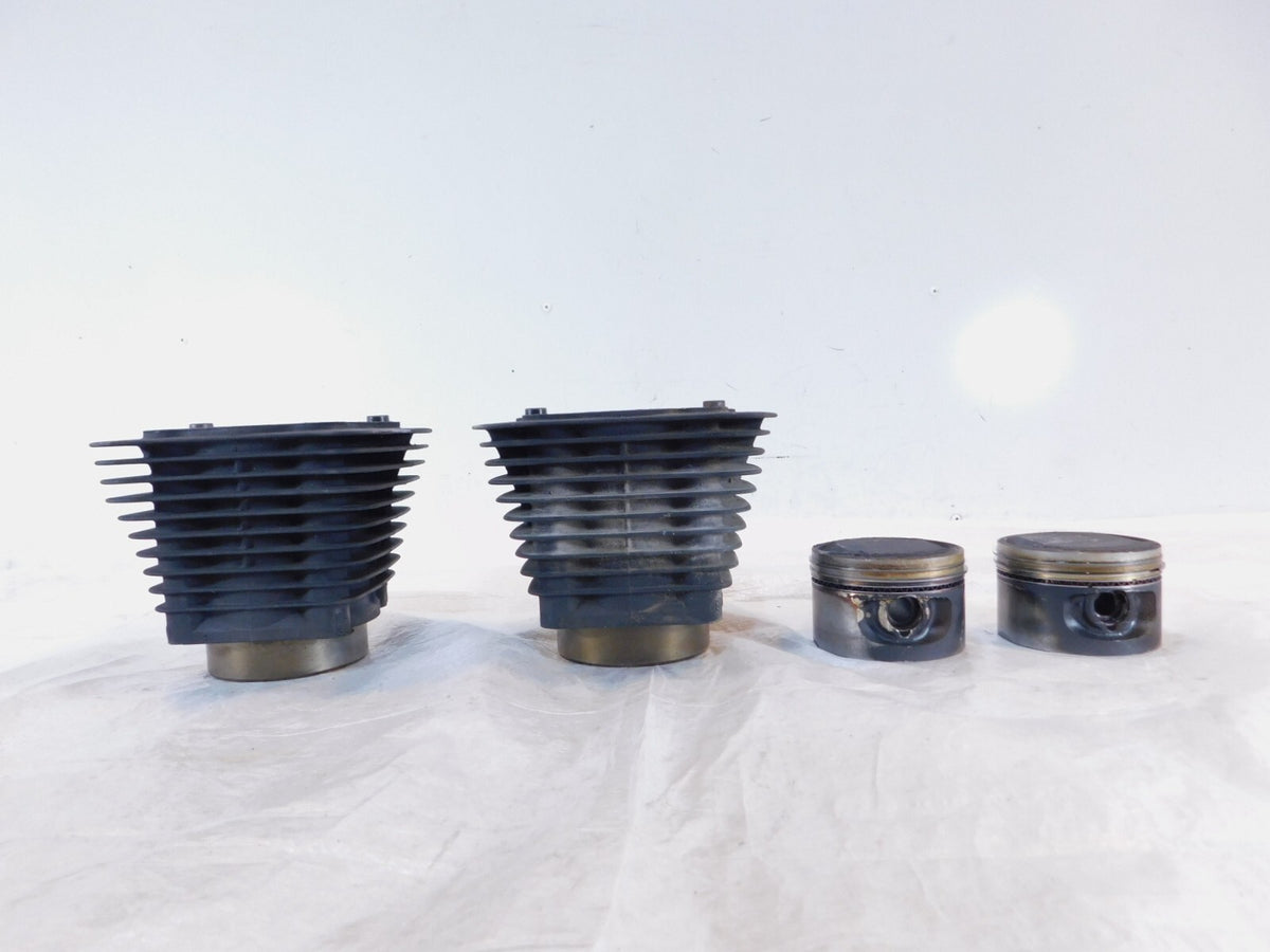 1999-2001 Buell X1 Lightning Black Front & Rear Cylinder Barrel Jugs w/ Pistons - C3 Cycle