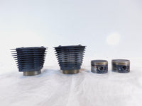 1999-2001 Buell X1 Lightning Black Front & Rear Cylinder Barrel Jugs w/ Pistons - C3 Cycle
