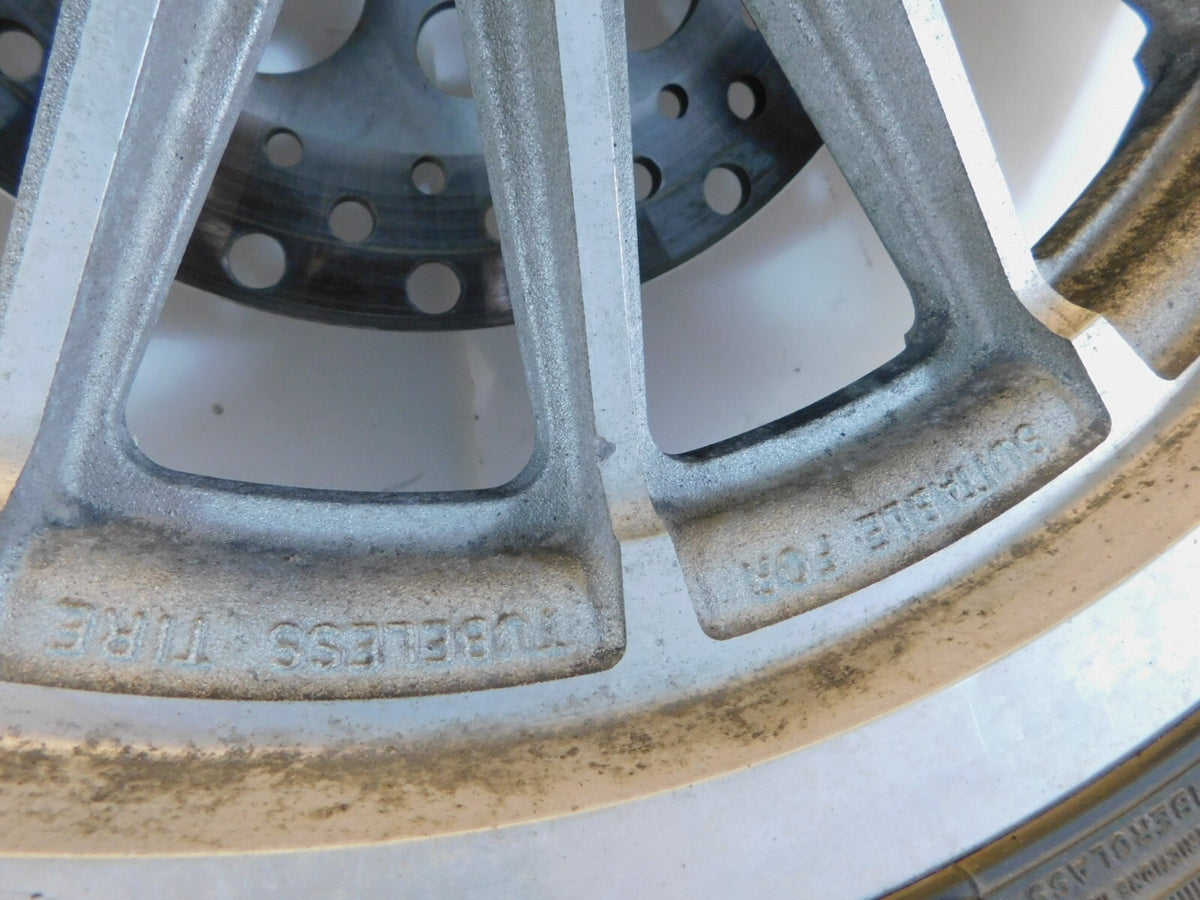 1996-1999 Harley Sportster 883 & 1200 Silver Cast Rear Wheel Rim 13 Spoke - C3 Cycle