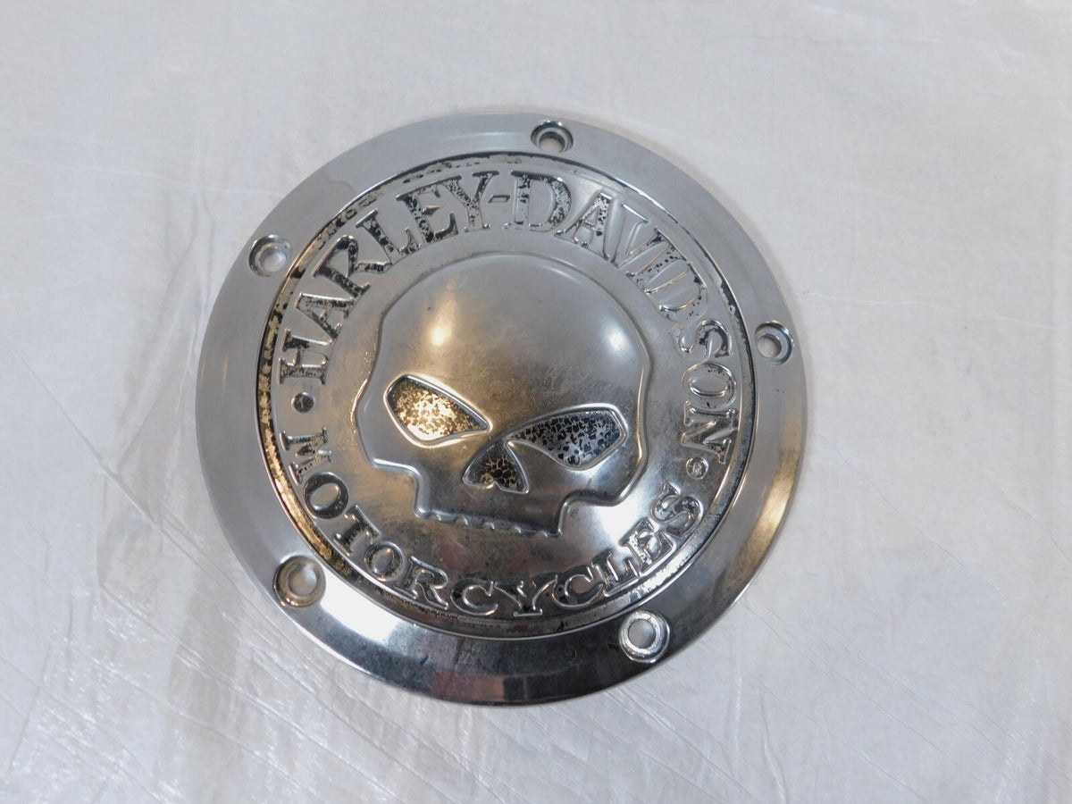 Harley Davidson Twin Cam Touring Dyna Softail Willie G Skull Derby Clutch Cover - C3 Cycle