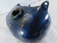 1977-1985 Harley Davidson FX & FXE Shovelhead Blue Right Fuel Gas Petrol Tank - C3 Cycle