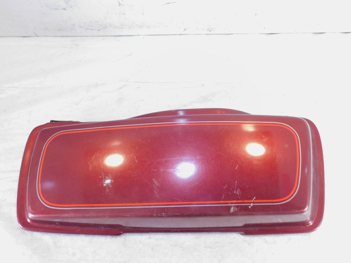 Harley Davidson Road King Street & Electra Glide Red Right Saddlebag Cover Lid - C3 Cycle