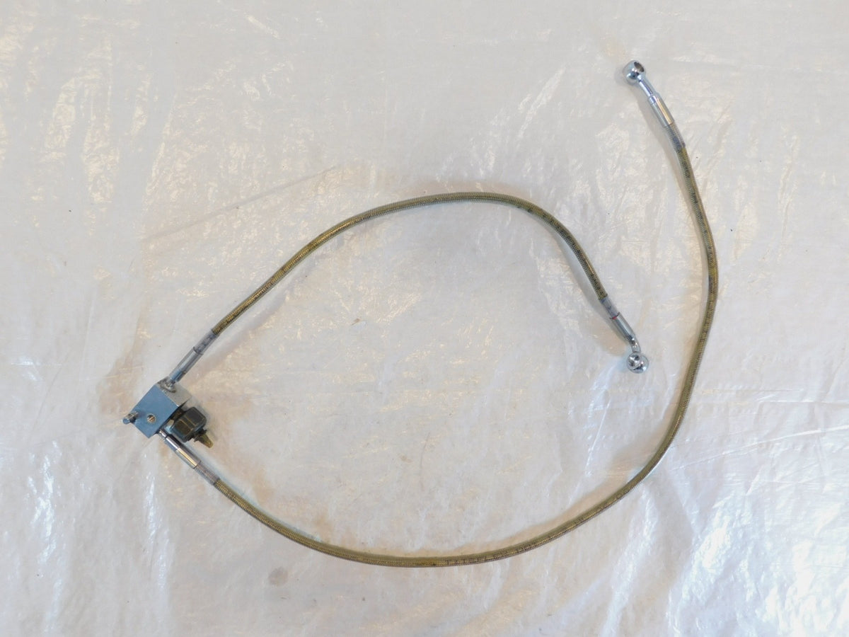 Harley Davidson Softail Fat Boy & Heritage Classic Braided Rear Brake Hose Line - C3 Cycle