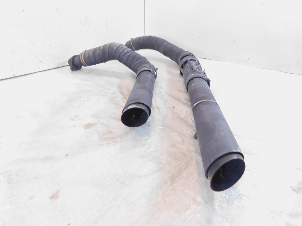 2004-2007 Honda Shadow 750 Aero VT750 Black Exhaust Header Pipe Mufflers - C3 Cycle