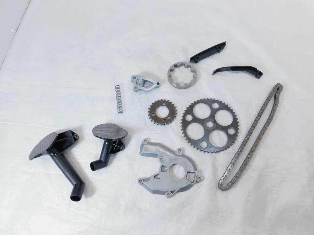1998-2001 BMW R1100 R1100R Oil Pump Gears Sprockets Guides Strainers & Chain Lot - C3 Cycle